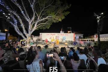 Concierto de tres bandas en la Plaza de Las Nieves en Lomo Magullo/Francisco Javier Santana.